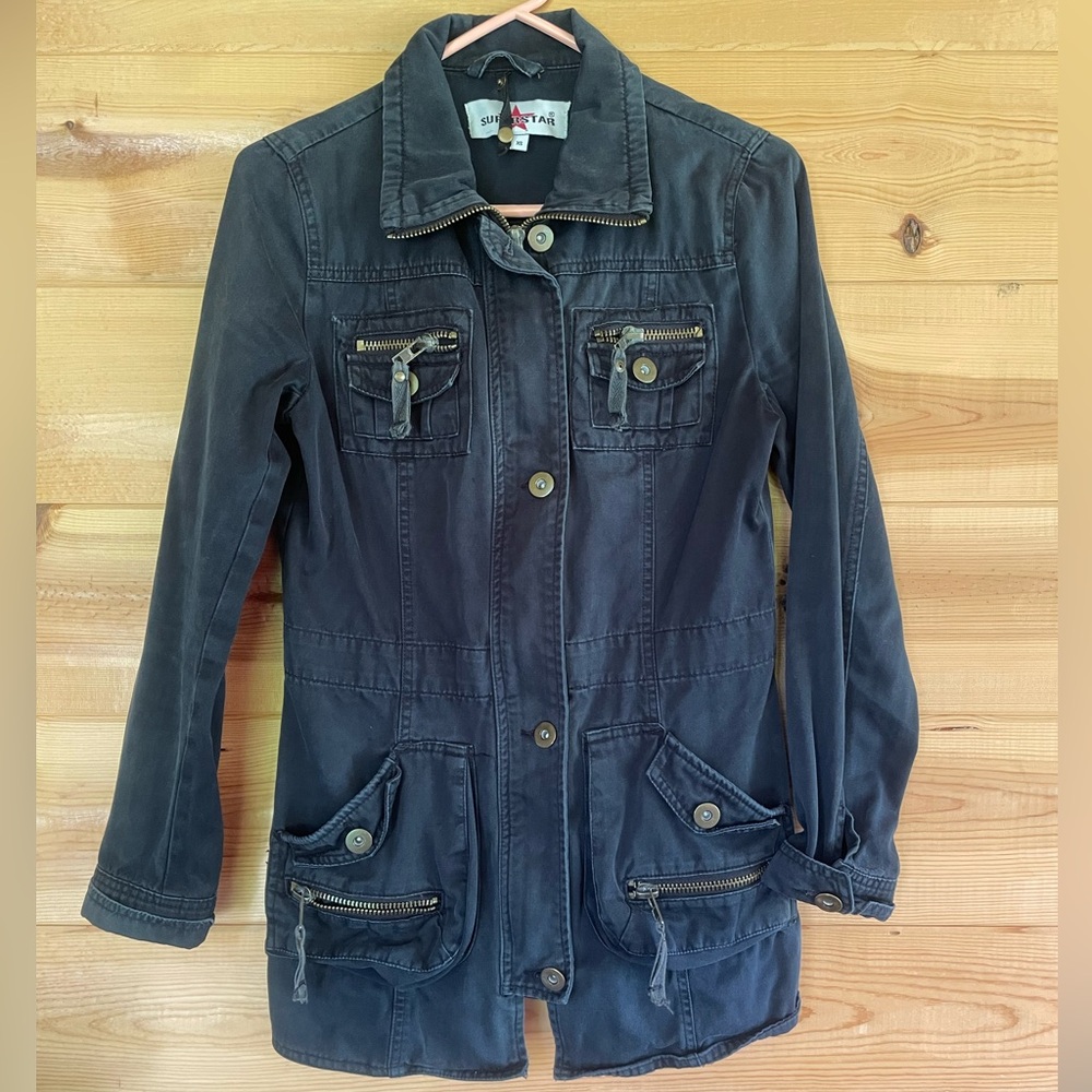 Army style zip up Jacket